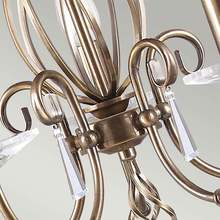 Aegean 5 Light Chandelier Aged Brass - AG5-AGED-BRASS