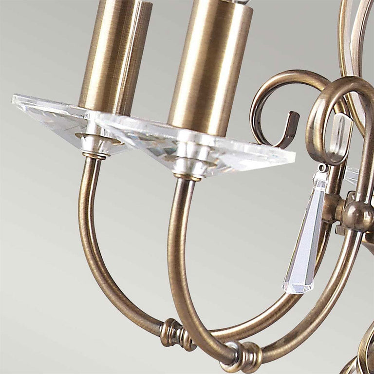 Aegean 5 Light Chandelier Aged Brass - AG5-AGED-BRASS