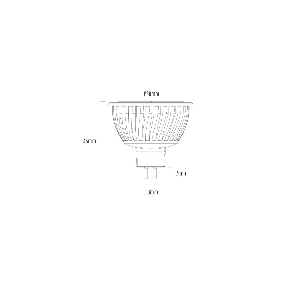 AGL 4W MR16 38° LED Globe Amber - AGL-250-AMX38