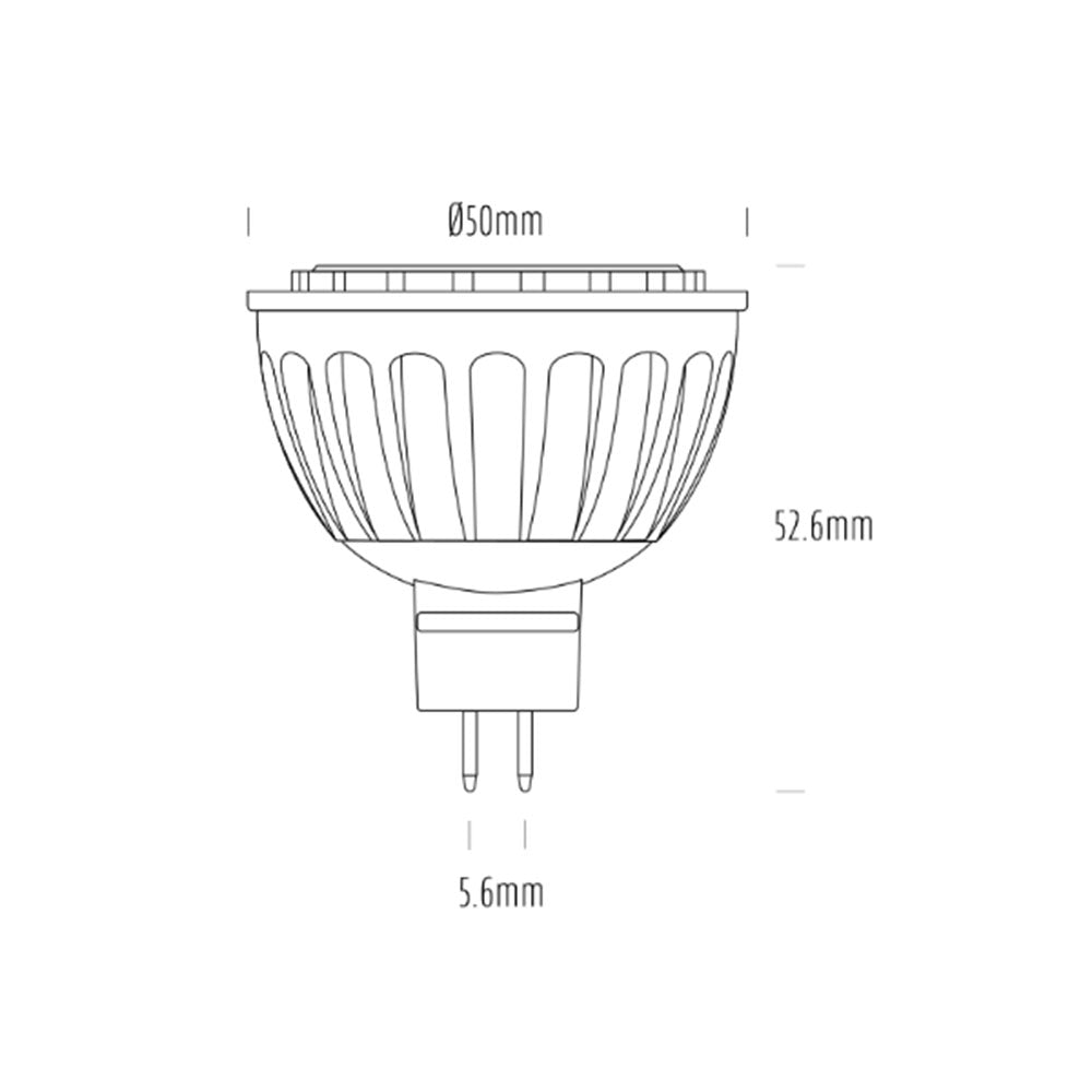 AGL 6W MR16 60° LED Globe / Warm White - AGL-560-30X60