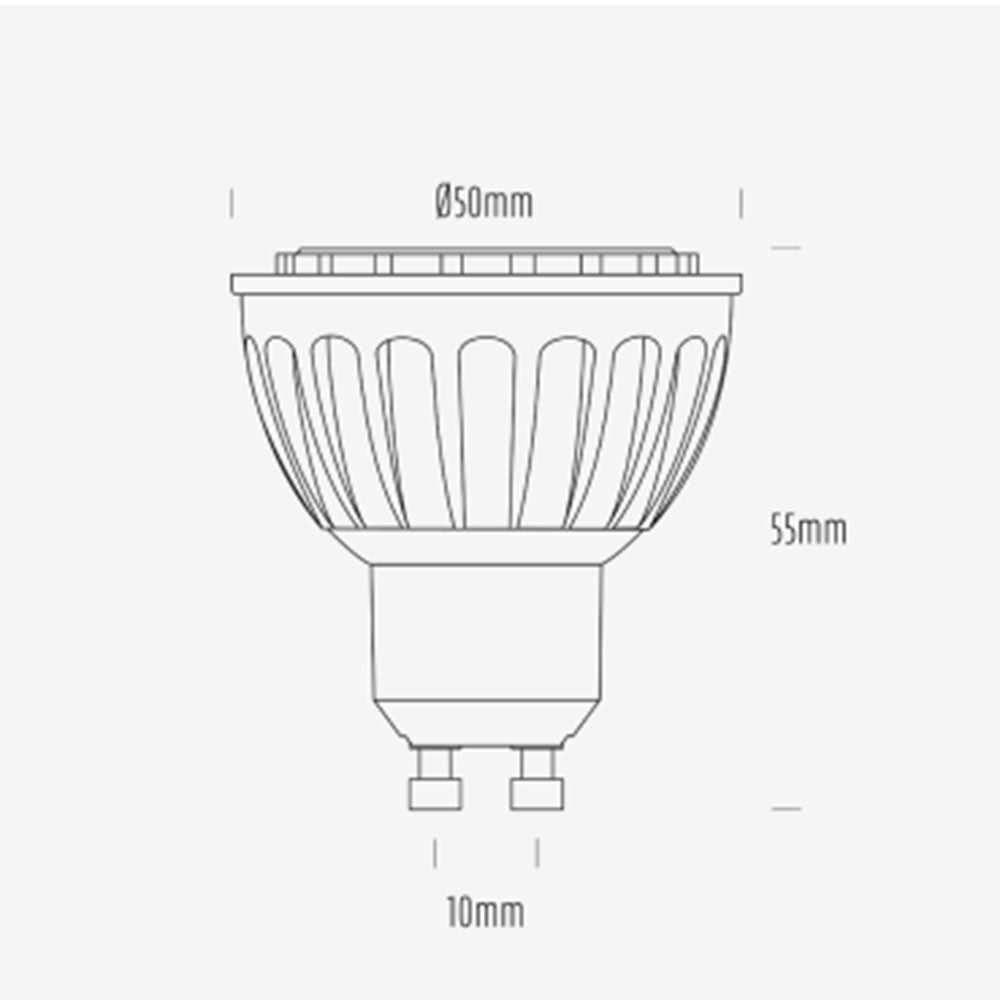 AGL 6W 240V GU10 LED Globe / Warm White - AGL-560-30F60