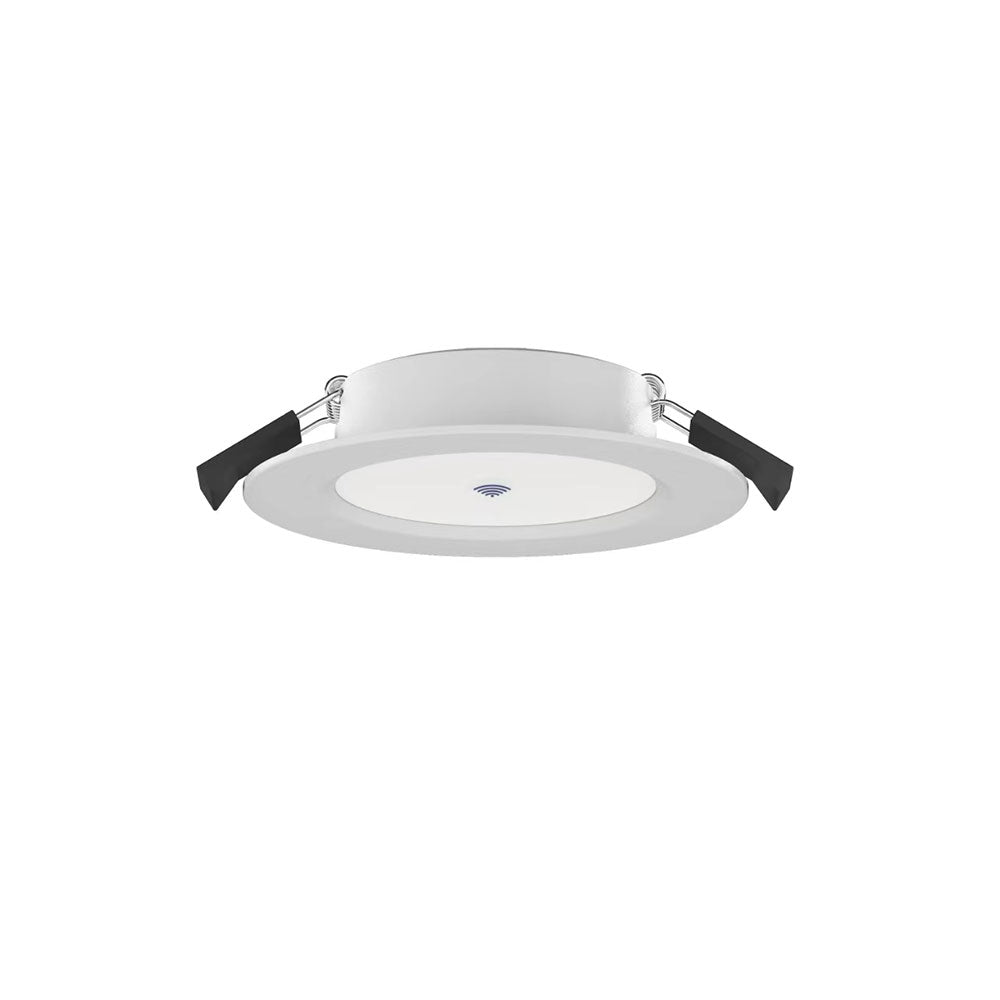 Super Slim 7W Flicker Free Dimmable LED Downlight White With Microwave Sensor / Tri-Colour - AL5006-WHTC7S02-TS