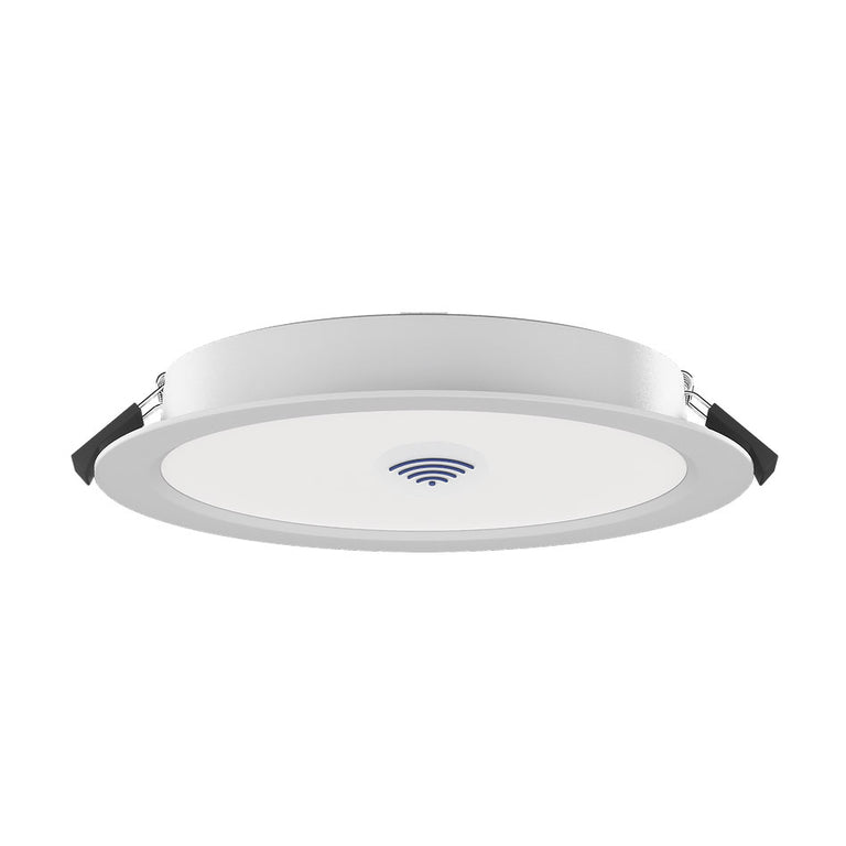 Super Slim 18W Flicker Free Dimmable LED Downlight White With Microwave Sensor / Tri-Colour - AL5010-WHTC18S02-TS