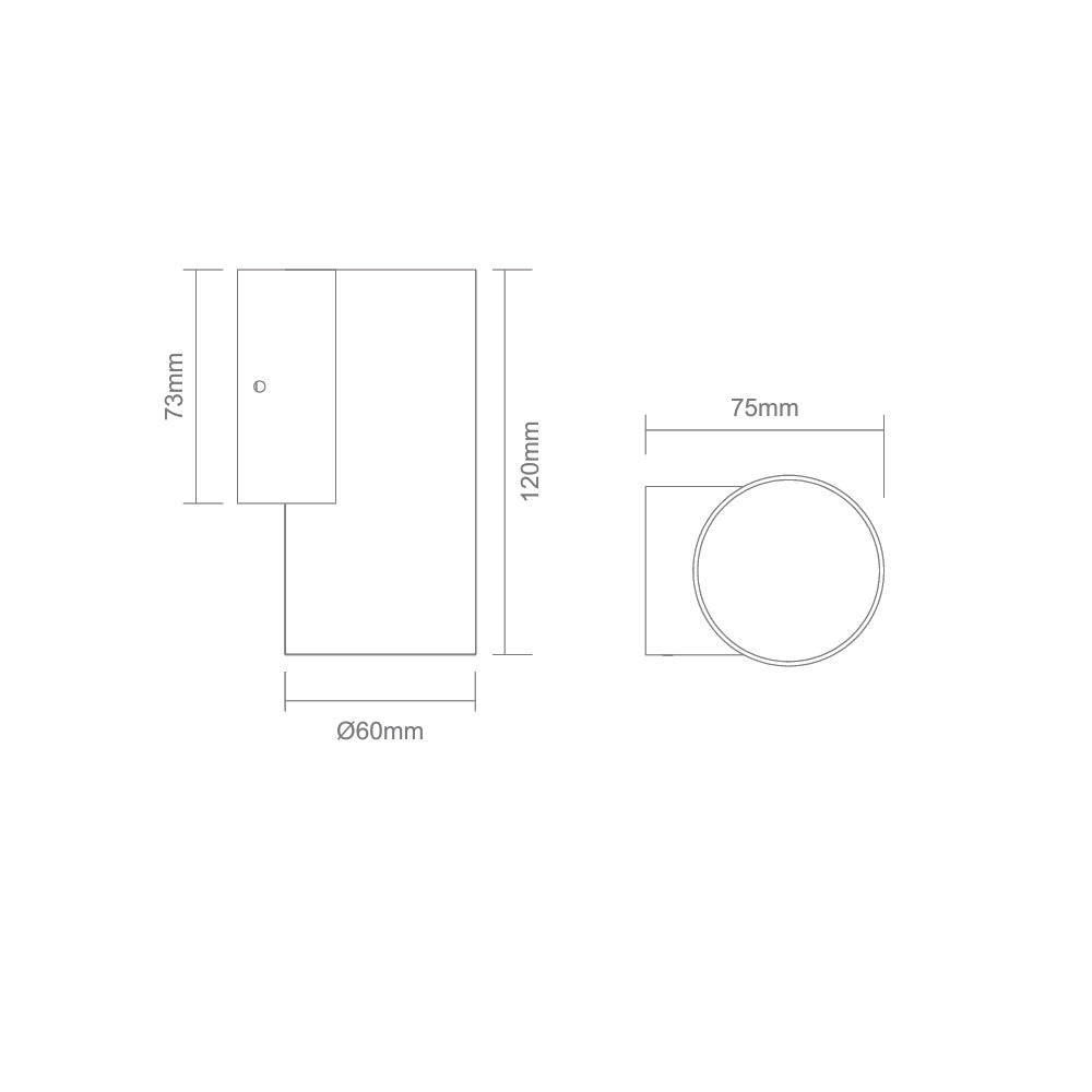 Alira-1 240V Down Outdoor LED Wall Light Brushed Brass / Quinto - 10628