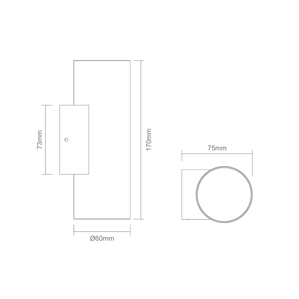 Alira-2 24V DC Up/Down Outdoor LED Wall Light Brushed Brass / Quinto - 10646