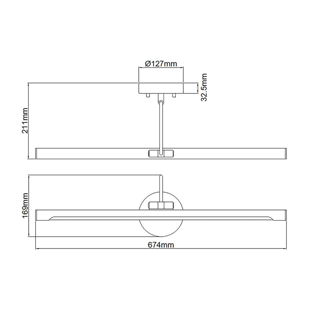 Alton 11.6W LED Large Picture Light White - ALTON-PL-L-WHT