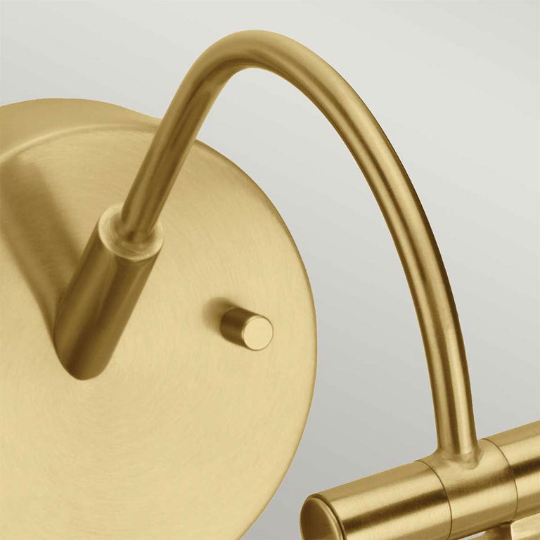 Alton 6.6W LED Small Picture Light Brushed Brass - ALTON-PL-S-BB