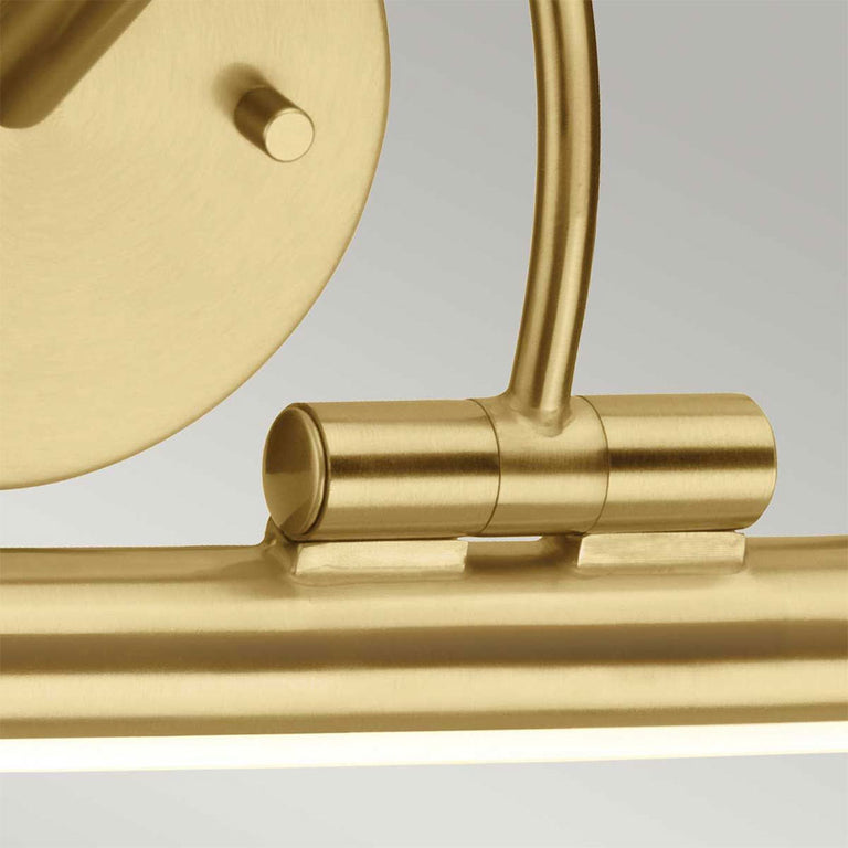 Alton 6.6W LED Small Picture Light Brushed Brass - ALTON-PL-S-BB