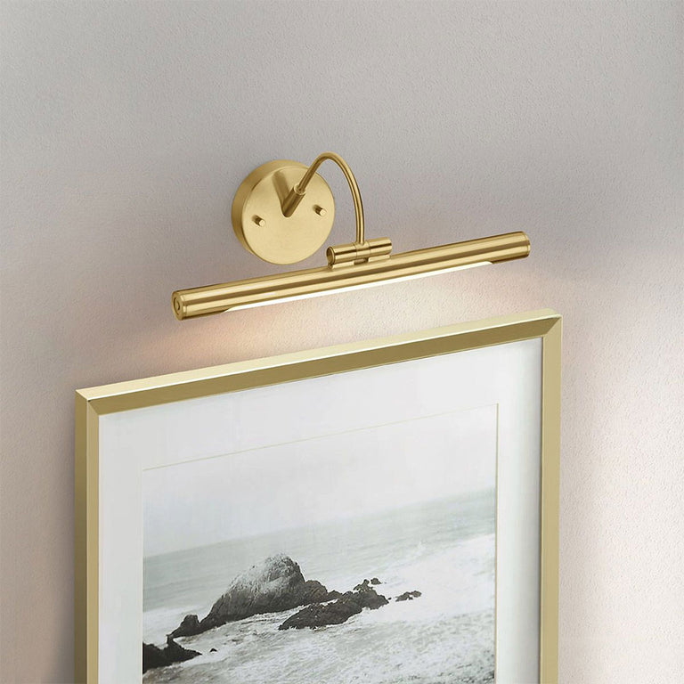 Alton 6.6W LED Small Picture Light Brushed Brass - ALTON-PL-S-BB