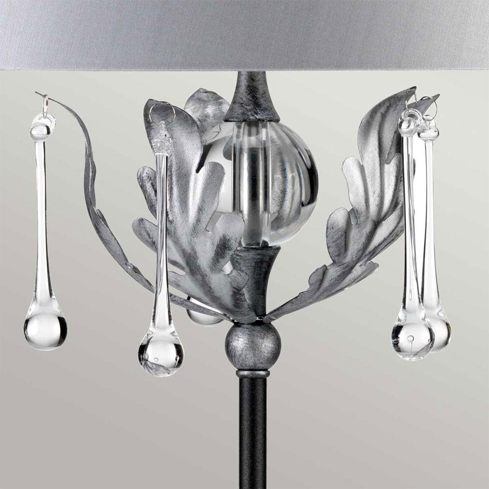 Amarilli 1 Light Table Lamp Black/Silver - AML-TL-BLK-SIL
