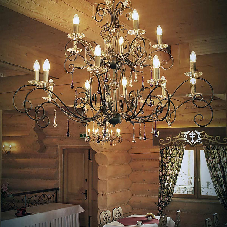 Amarilli 15 Light Chandelier Bronze/Gold - AML15-BRONZE