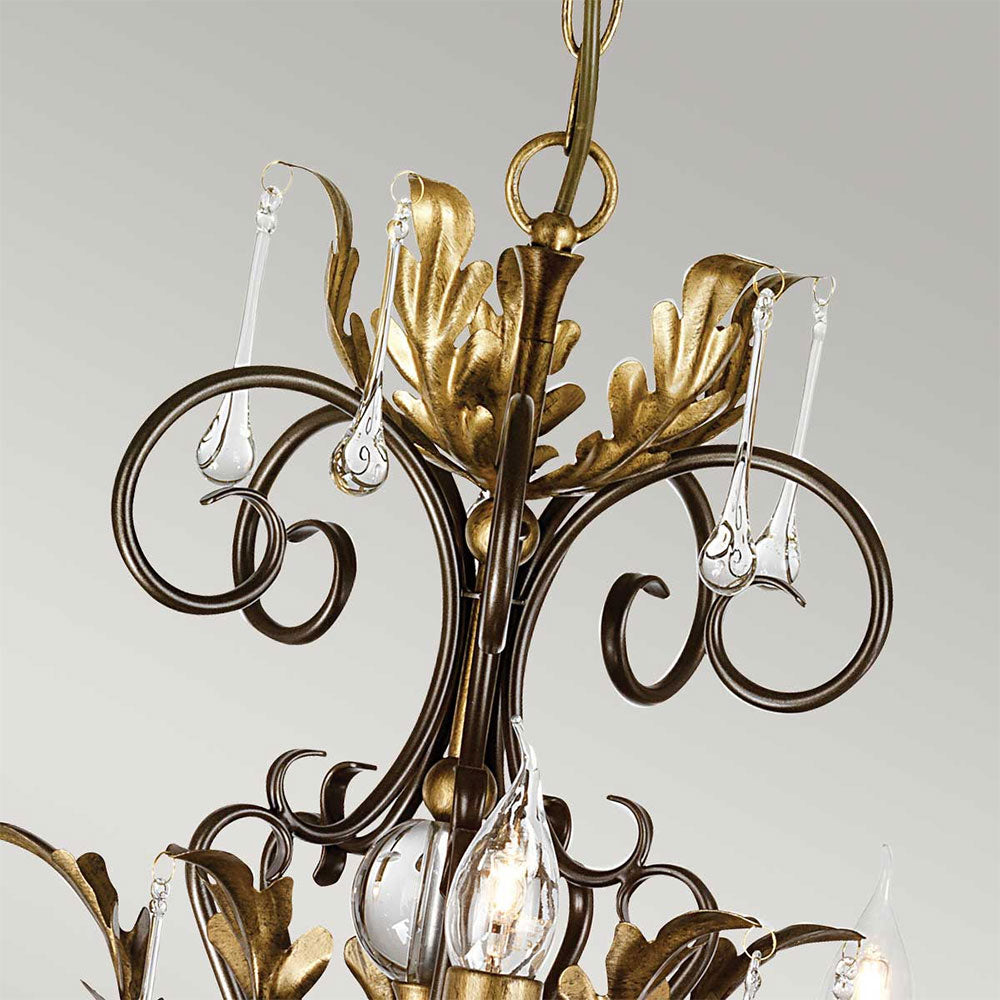 Amarilli 15 Light Chandelier Bronze/Gold - AML15-BRONZE