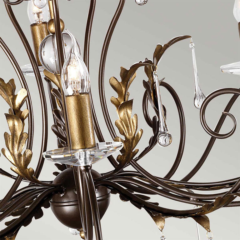 Amarilli 15 Light Chandelier Bronze/Gold - AML15-BRONZE