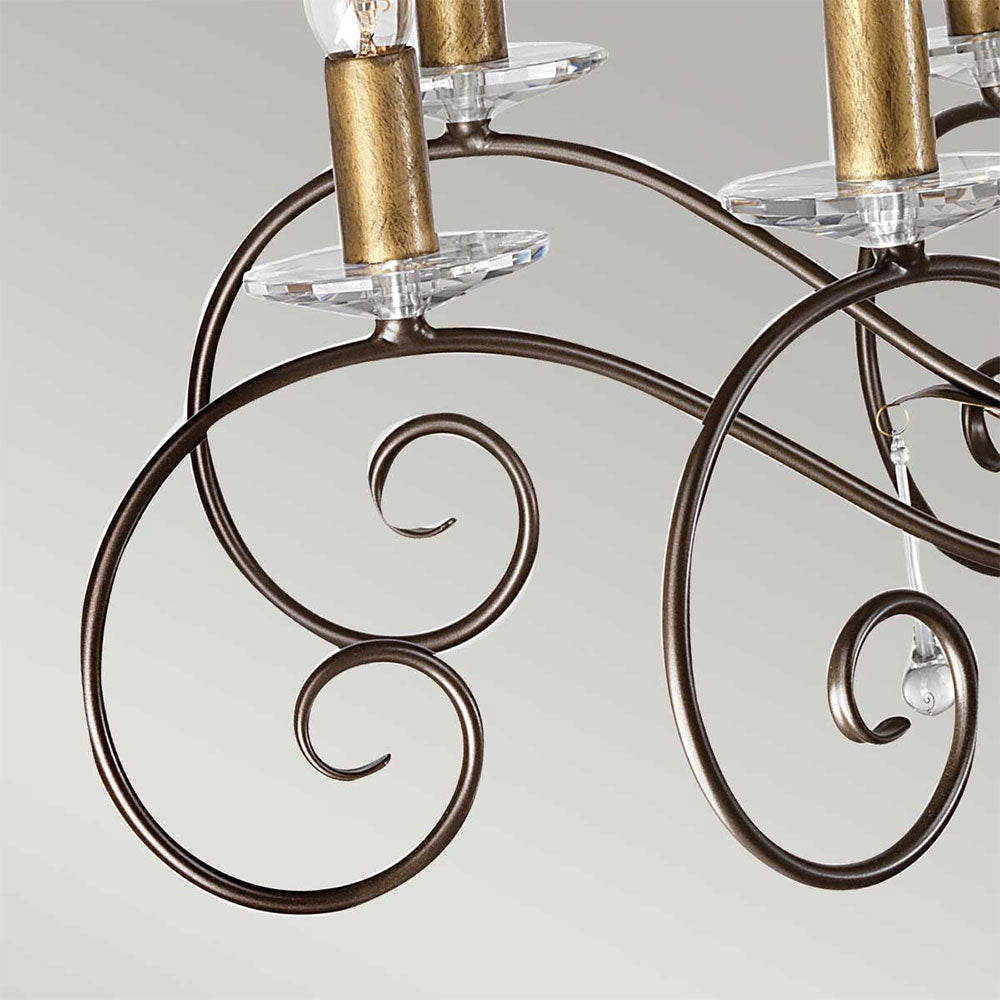 Amarilli 15 Light Chandelier Bronze/Gold - AML15-BRONZE