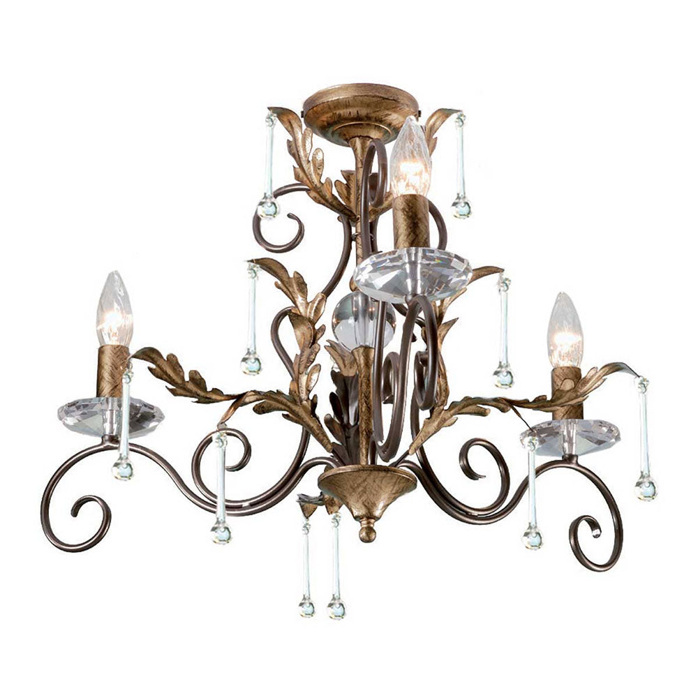 Amarilli 3 Light Chandelier Bronze/Gold - AML3-BRONZE