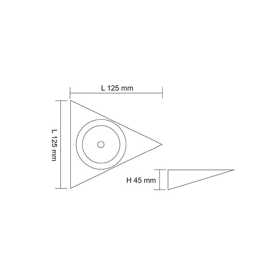 Anova 4W LED Surface Mounted Cabinet Light White / Daylight - S9105DL ST/WH