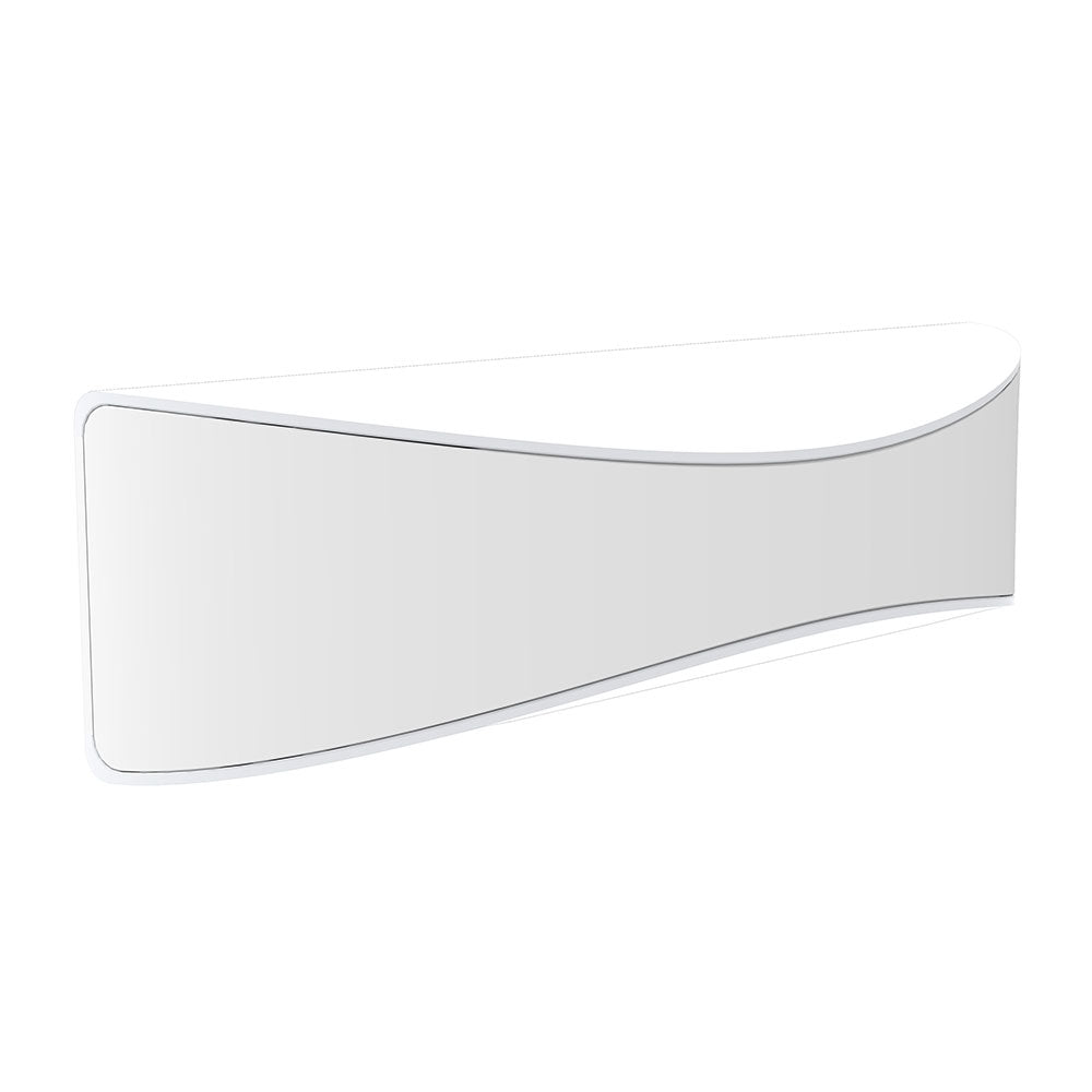 Exterior 240V 10W LED Up/Down Wall Light Matt White / Warm White - APIS2A