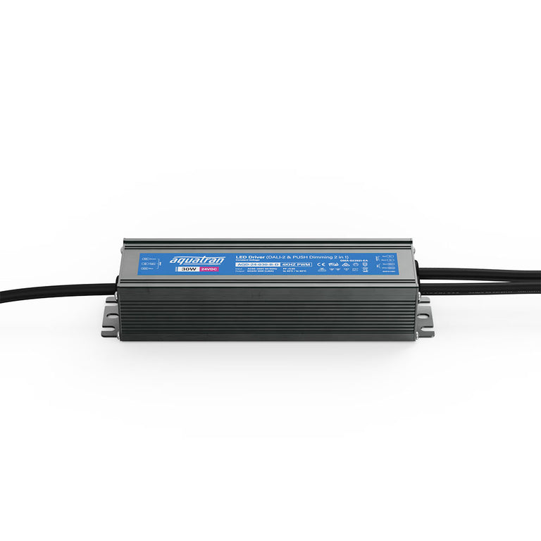 Aquatran 30W 24VDC DALI-2 IP67 4KHZ PWM Power Supply - AQD-24-030-B-D