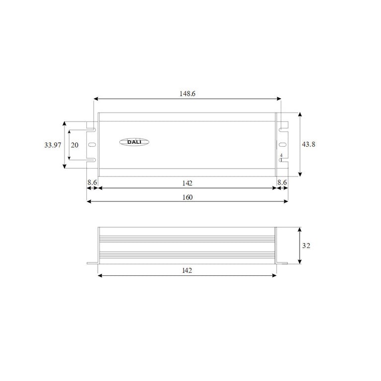 Aquatran 30W 24VDC DALI-2 IP67 4KHZ PWM Power Supply - AQD-24-030-B-D