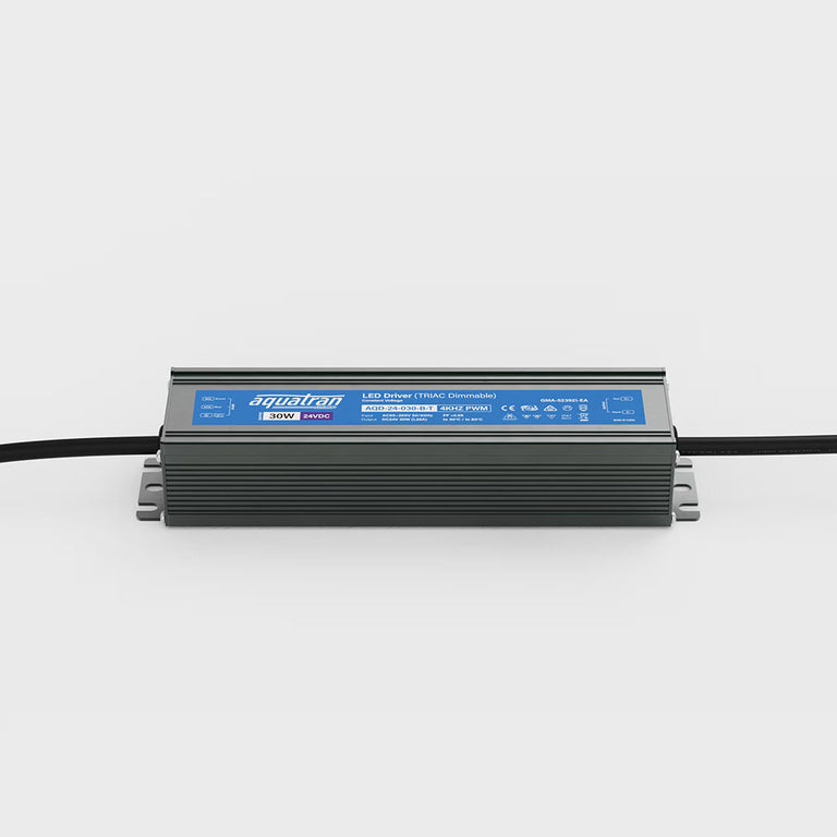 Aquatran 30W 24VDC TRIAC IP67 4KHZ PWM Power Supply - AQD-24-030-B-T
