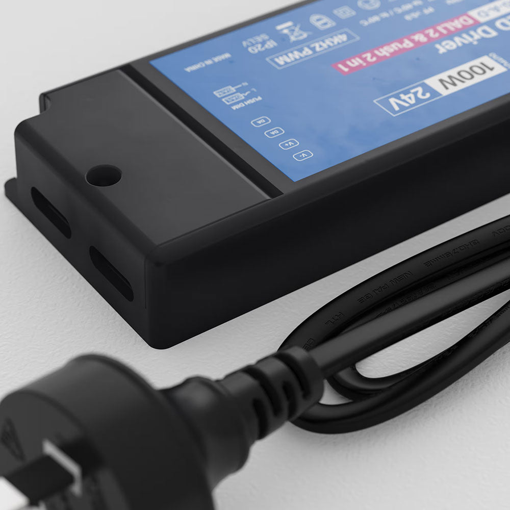 Aquatran 100W 24VDC DALI-2 IP20 4KHZ PWM Power Supply - AQD-24-100-A-D