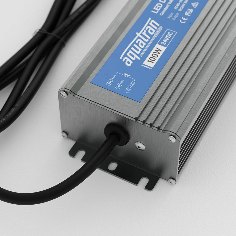 Aquatran 100W 24VDC Non-Dimming IP67 Power Supply - AQD-24-100-B-N