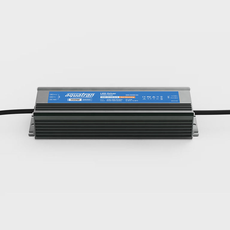 Aquatran 150W 24VDC Non-Dimming IP67 Power Supply - AQD-24-150-B-N
