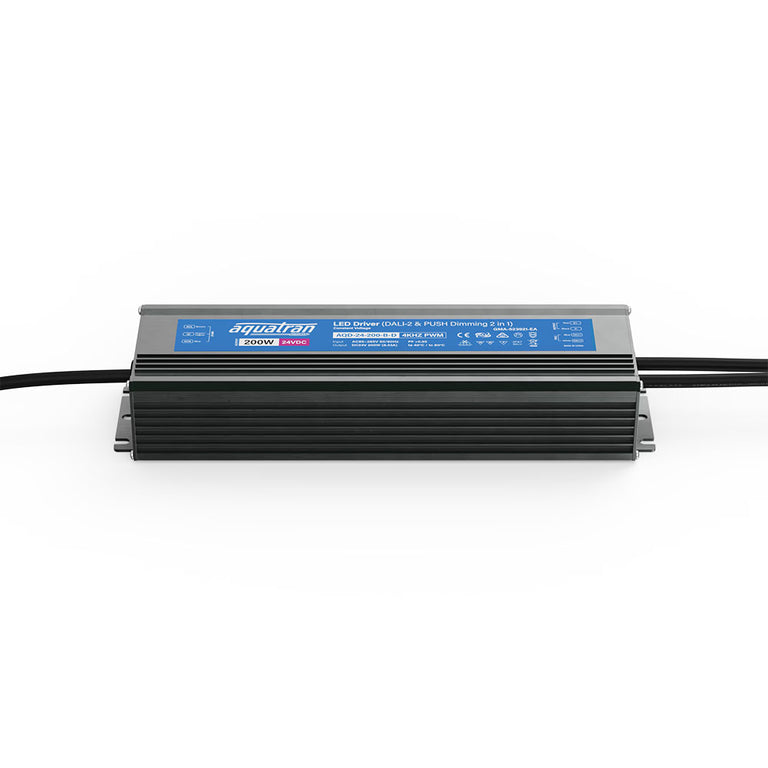 Aquatran 200W 24VDC DALI-2 IP67 4KHZ PWM Power Supply - AQD-24-200-B-D