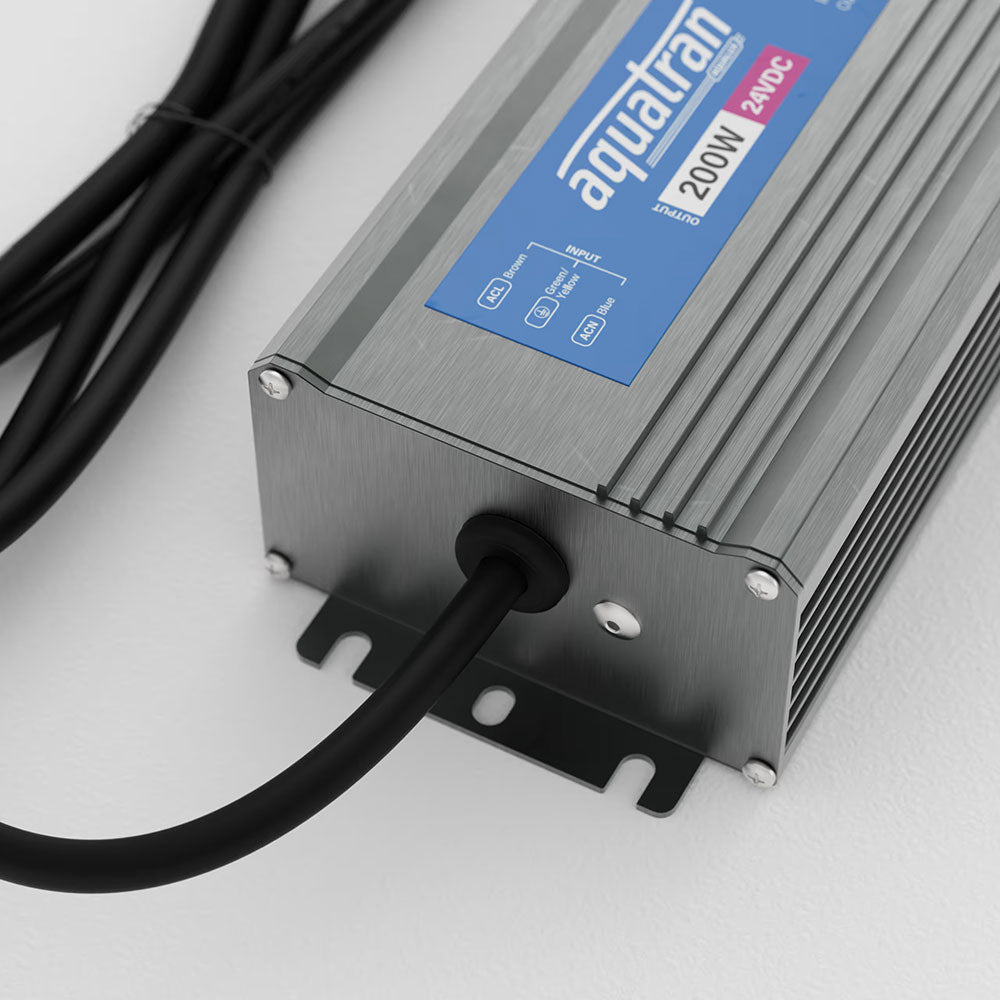 Aquatran 200W 24VDC DALI-2 IP67 4KHZ PWM Power Supply - AQD-24-200-B-D