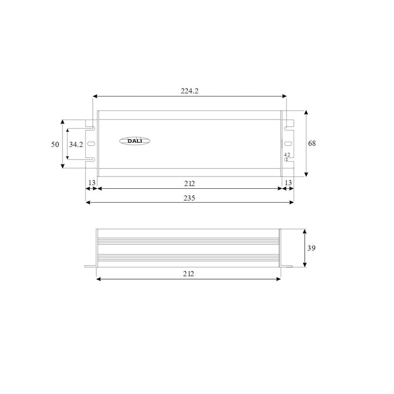 Aquatran 200W 24VDC DALI-2 IP67 4KHZ PWM Power Supply - AQD-24-200-B-D