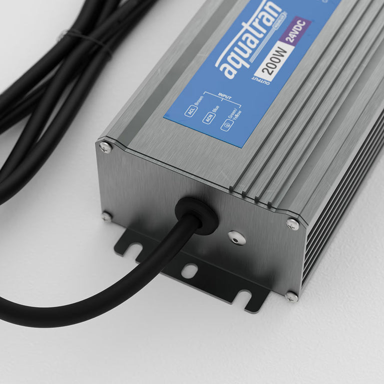 Aquatran 200W 24VDC TRIAC IP67 4KHZ PWM Power Supply - AQD-24-200-B-T