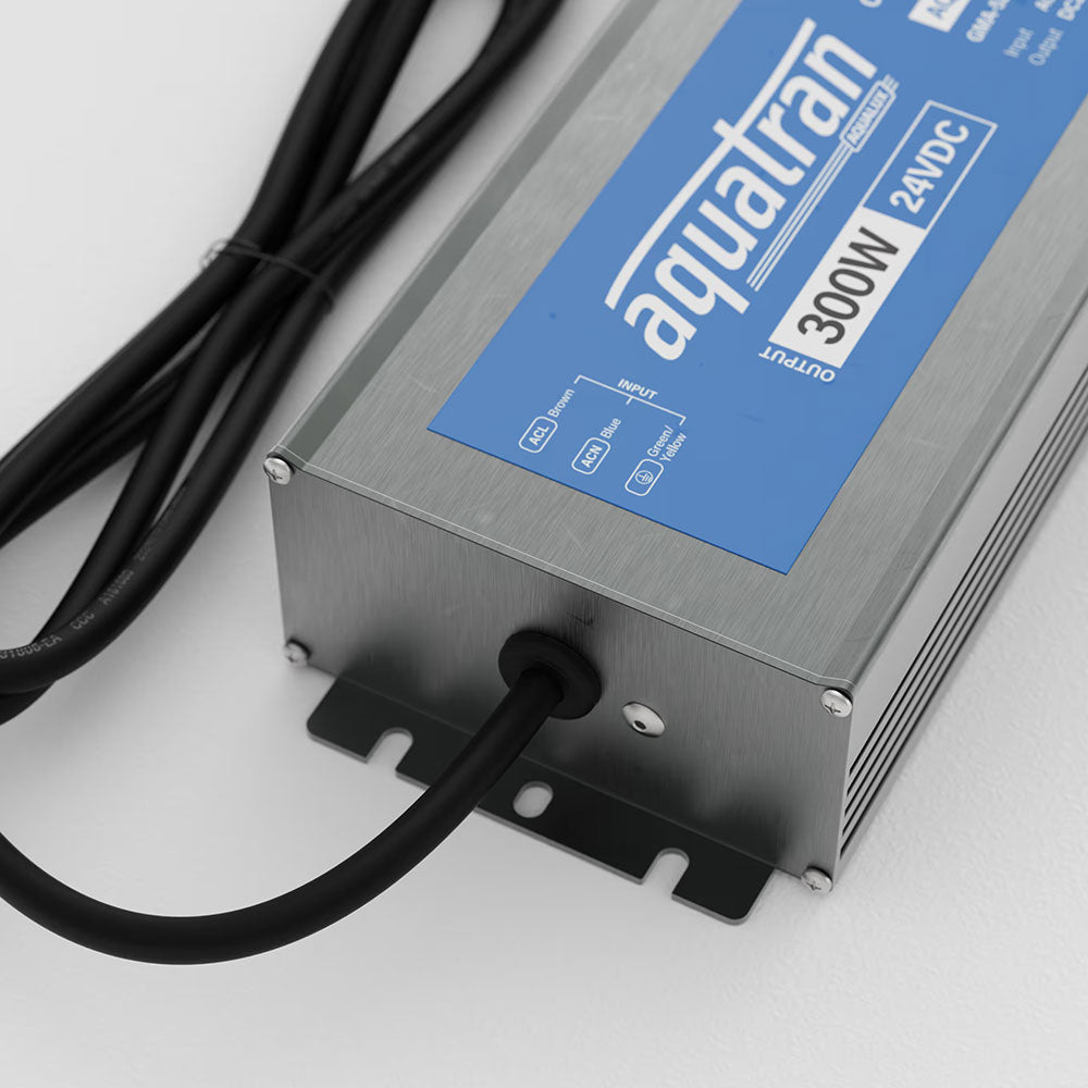Aquatran 300W 24VDC Non-Dimming IP67 Power Supply - AQD-24-300-B-N