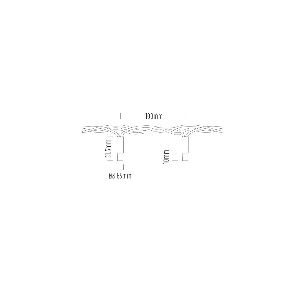 Commercial Grade 10 Meter 24V DC Fairy Lighting Warm White - AQF-FL-GWW-10M