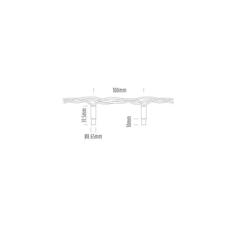 Commercial Grade 10 Meter 24V DC Fairy Lighting Warm White - AQF-FL-GWW-10M
