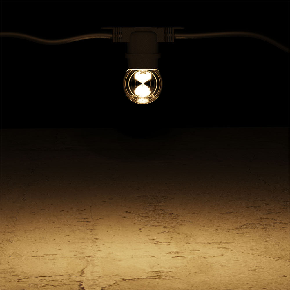 Fancy Round 0.5W 24V AC/DC E27 Festoon Globe / Warm White - AQF-G-002-2700K