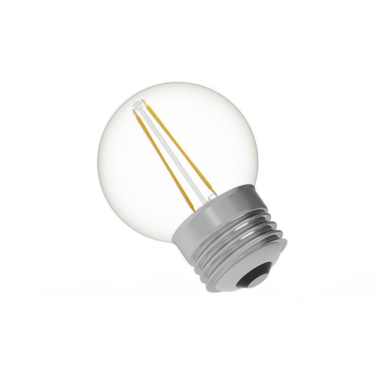 Fancy Round 1W 24V AC / DC E27 Filament Festoon Globe / Ultra Warm White - AQF-G-003-2200K