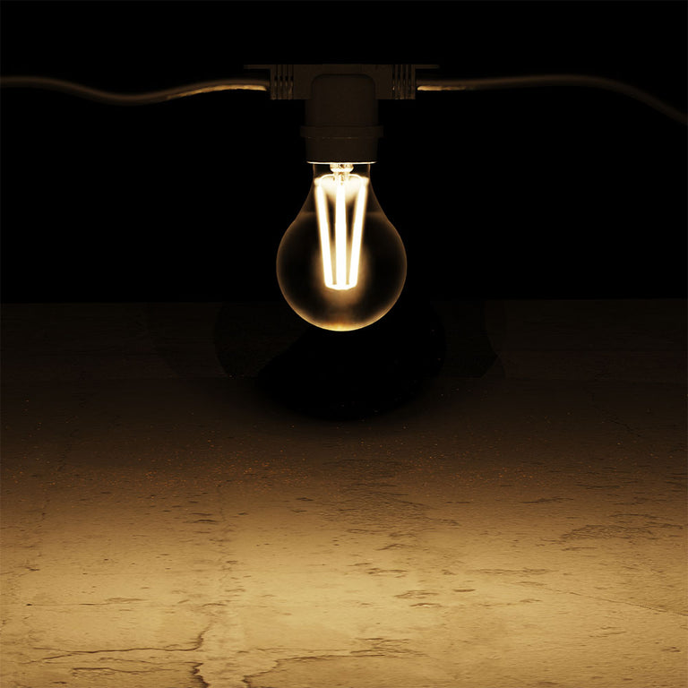 Fancy 0.7W 24V DC E27 Filament Festoon Globe / Ultra Warm White - AQF-G-004-2200K