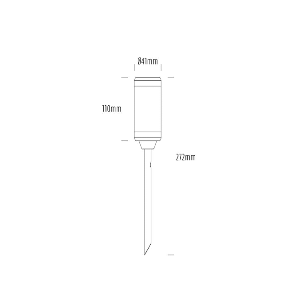 Lumena 4W 10° LED Dimmable Spike Uplight Silver Reign / Daylight - AQL-105-A1-D0045710Q