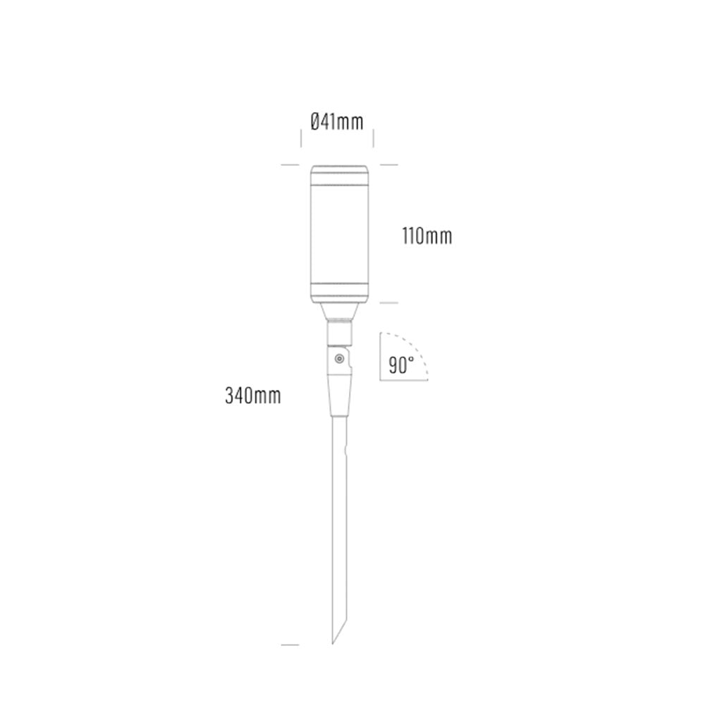 Lumena 4W 12~24V AC / 24V DC 3-Wire Dimmable LED Adjustable Uplight Silver - AQL-115-A1