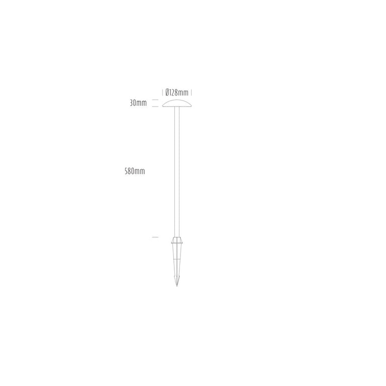 Lumena 4W 12~24V AC / 24V DC Dimmable LED Spike Path Light Bronze / Warm White - AQL-123-A3-X00430DFQ