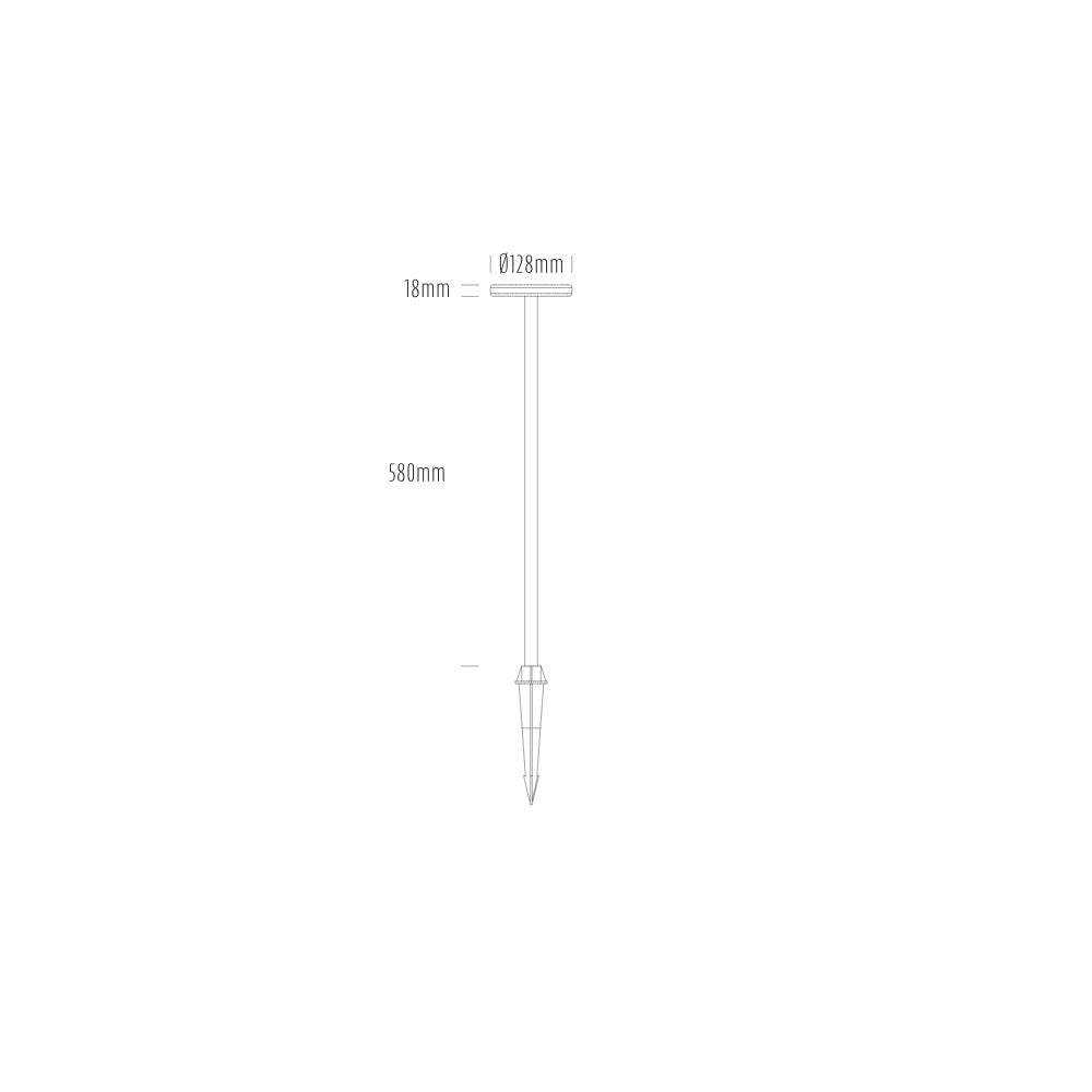 Lumena 4W 12~24V AC / 24V DC Dimmable LED Spike Path Light Black / Warm White - AQL-125-A2-X00430DFQ
