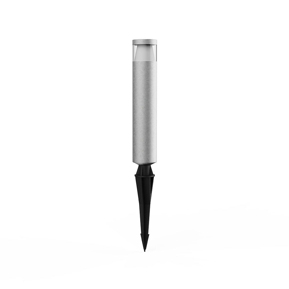Lumena 8W 12~24V AC / 24V DC Dimmable LED Spike Bollard Light Silver / Warm White - AQL-130-A1-X00830DCQ