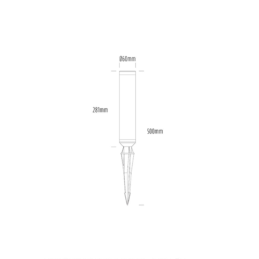 Lumena 20W 24V DC LED Dimmable Spike Uplight White / Warm White - AQL-132-A8