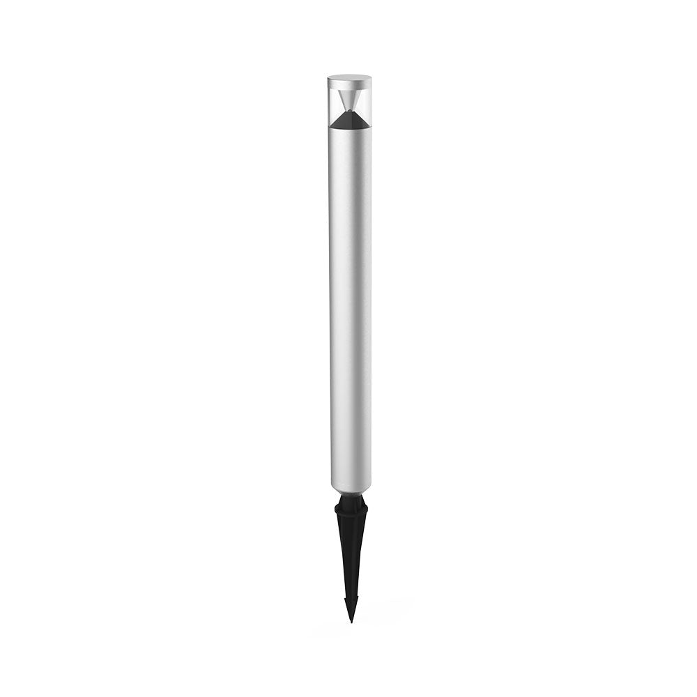 Lumena 4W LED Bollard Light Large Silver Reign / Warm White - AQL-135-A1-X00430DCQ