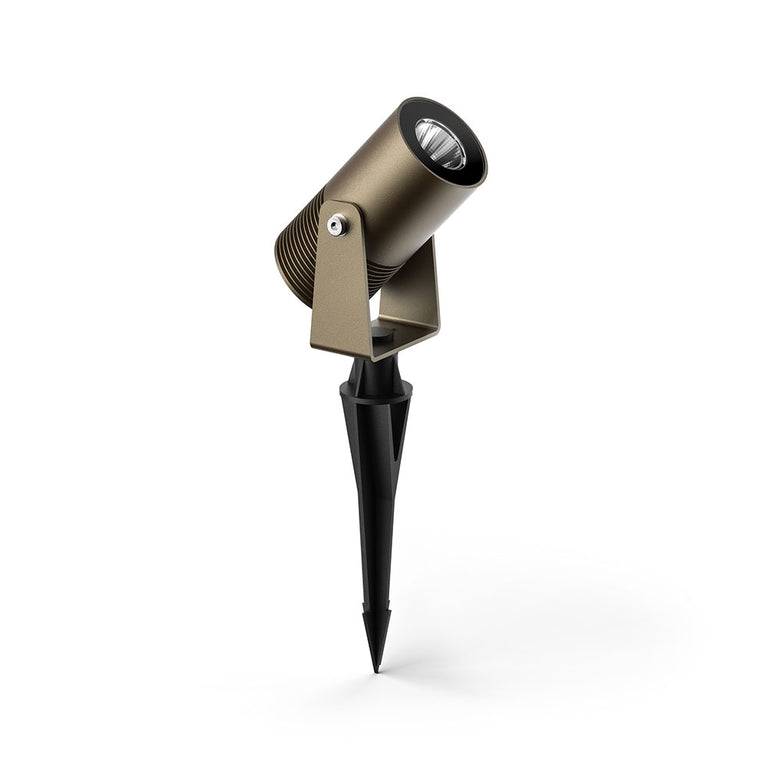 LumenaPro 25W 24V DC 3 Wire LED Dimmable Adjustable Spike Light Bronze - AQL-181-A3