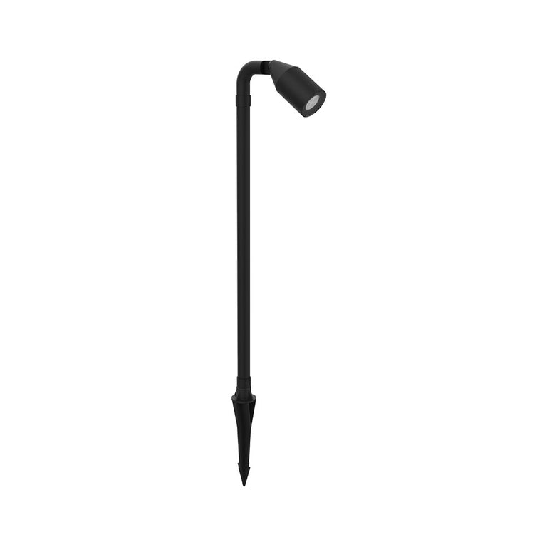Hydra 12V~24V AC / 24V DC MR16 Adjustable Spike Pathlight Black - AQL-452-B2-M