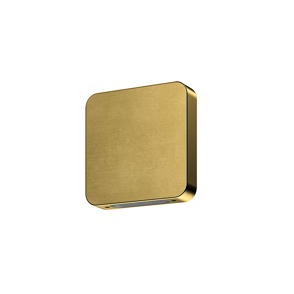 Lumena Slimline 4W 24V DC Dimmable 90mm LED Grazing Light Natural Brass - AQL-515-B6