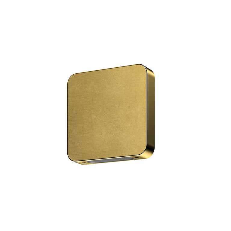 Lumena Slimline 4W 24V DC Dimmable 90mm LED Grazing Light Natural Brass - AQL-515-B6
