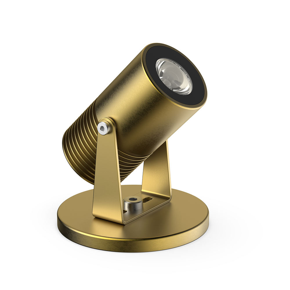 Phoenix 10W 24V DC Dimmable Adjustable LED Pond Light Natural Brass / RGBW - AQL-540-B6