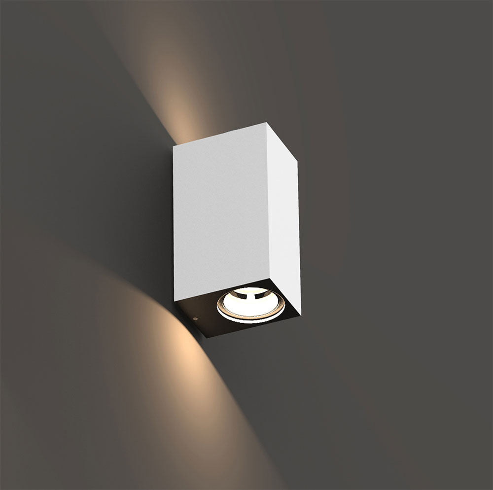 Prism 14W 240V DC Up/Down LED Wall Pillar Light White / Warm White - AQL-601-A8-F0073070T